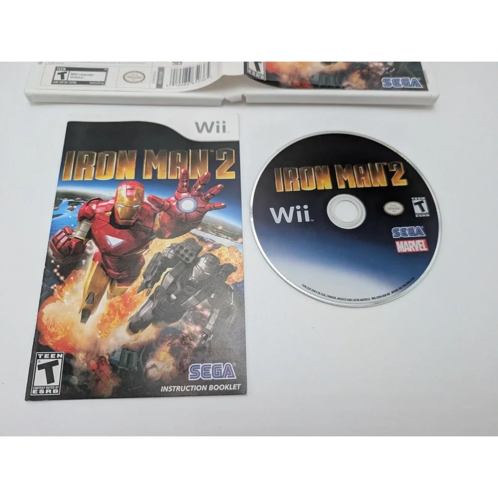 Iron Man 2 Nintendo Wii Complete CIB Tested Clean Copy